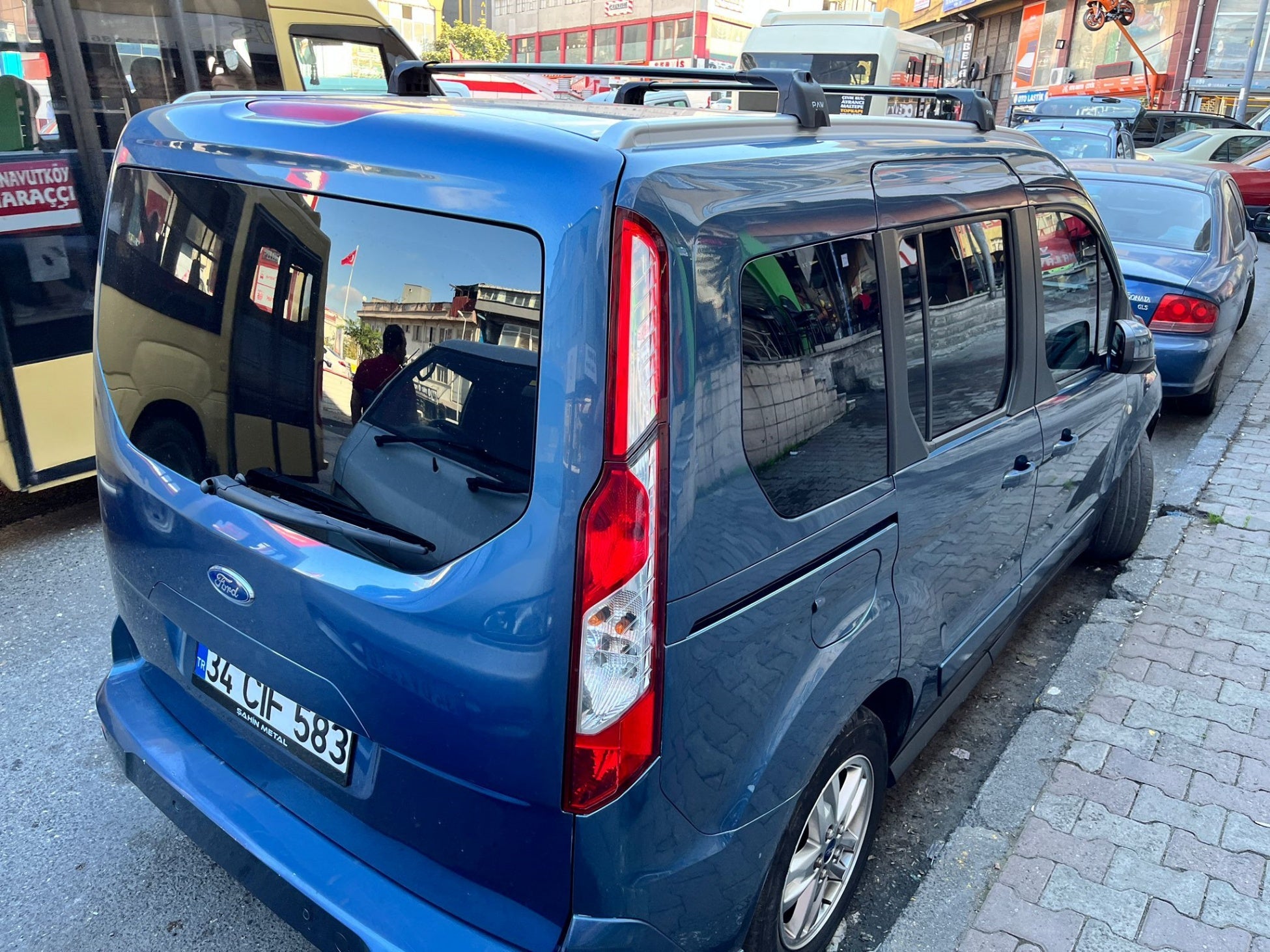 to fit Ford Transit Connect Cross Roof Rack Cross Bars Black Flush to fit Ford Transit Connect Cross Roof Rack Cross Bars Black Flush